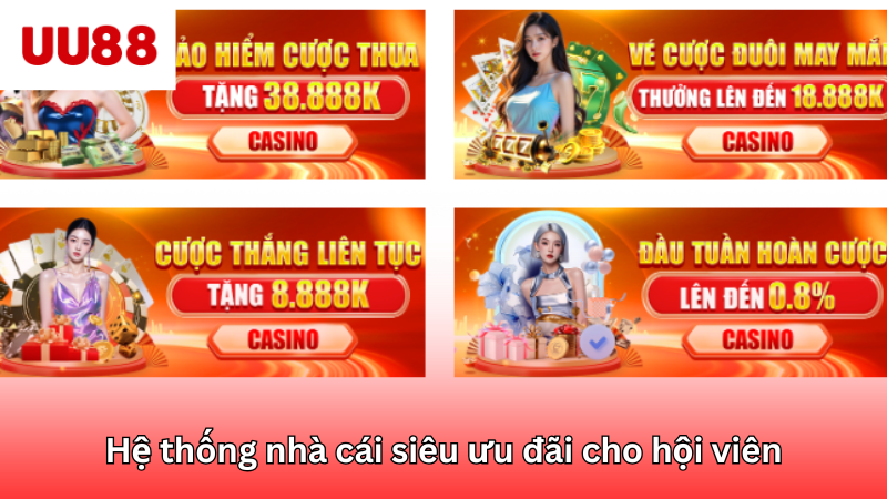 Hệ thống nhà cái siêu ưu đãi cho hội viên