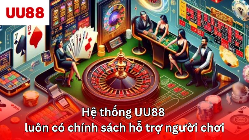 Hệ thống UU88 luôn có chính sách hỗ trợ người chơi